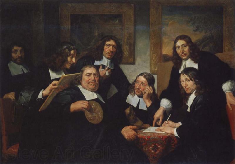 REMBRANDT Harmenszoon van Rijn The Governors of  the Guild of St Luke,Haarlem Germany oil painting art